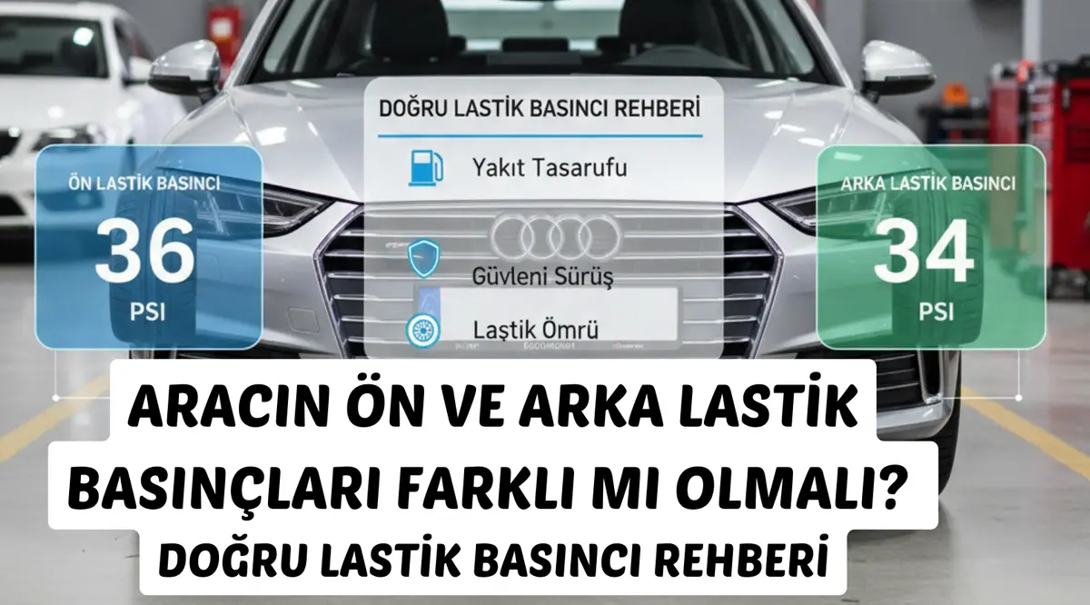 Aracın Ön ve Arka Lastik Basınçları Farklı mı Olmalı? Doğru Lastik Basıncı Rehberi